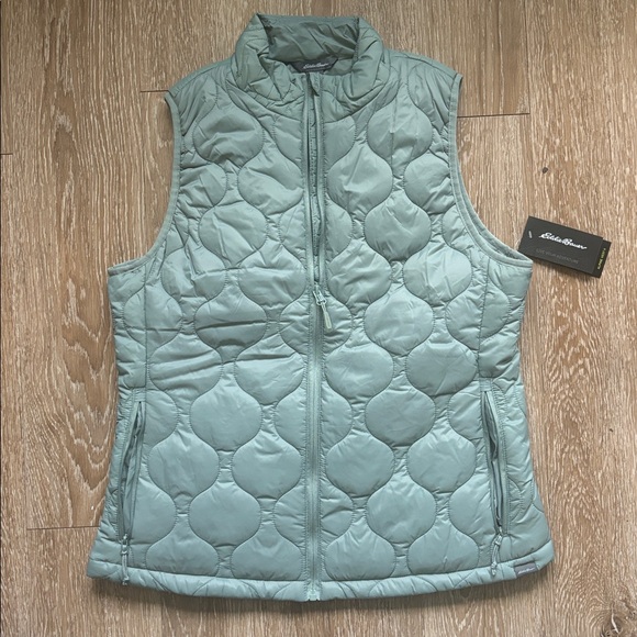 Eddie Bauer Jackets & Blazers - New! Eddie Bauer Sage Green Quilted Alpine Vest 2, Small